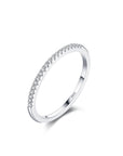 Half Pave Eternity Ring